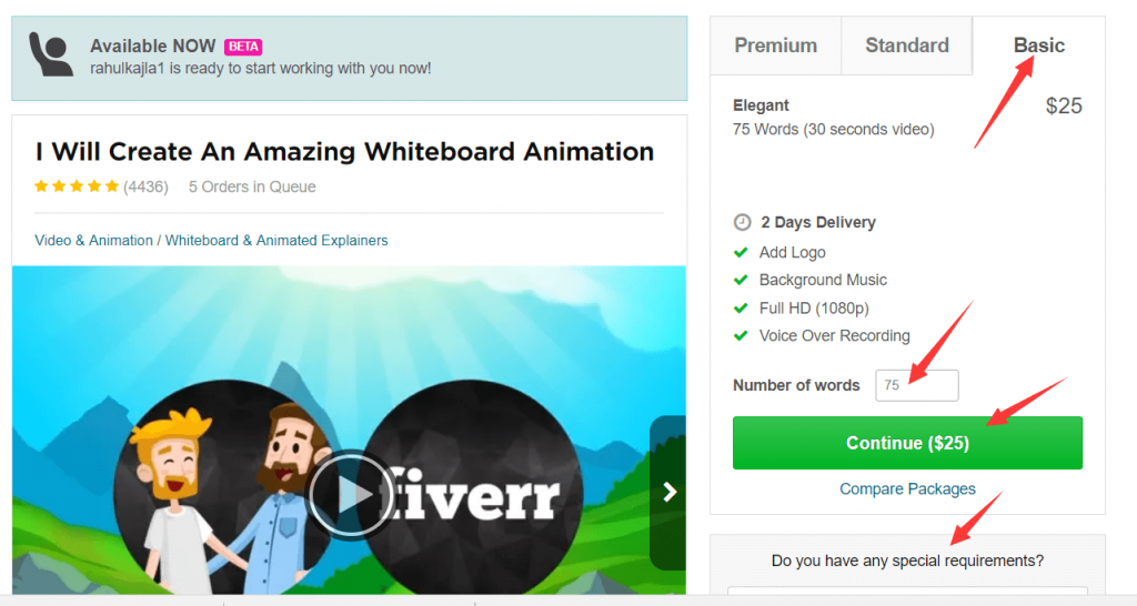  How to outsource logos and hand drawn videos on fiverr 18